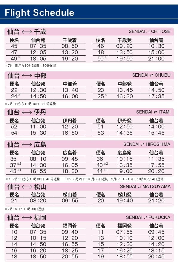 時刻表