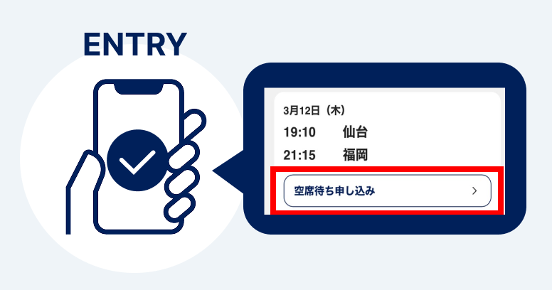 空港空席待ちについて